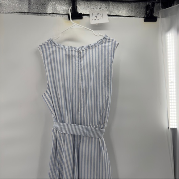 Lane Bryant Blue and White Striped Maxi Dress - Picture 5 of 11